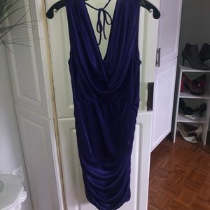 Purple silk dress